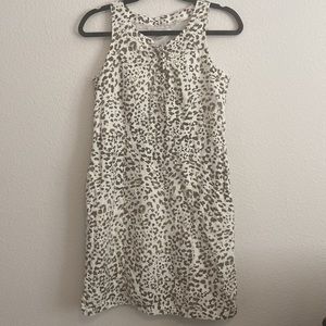Tommy Bahama Lined Linen Shift Dress with Pockets Size XS/TP Leopard